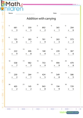  Addition 3 to 1 digit numbers